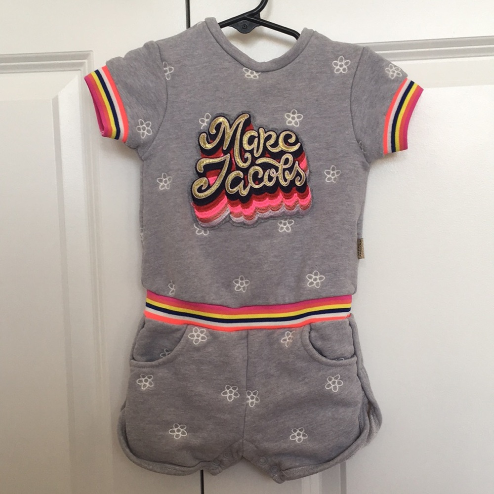 Little Marc Jacobs baby girls sweatshirt romper size 12 months